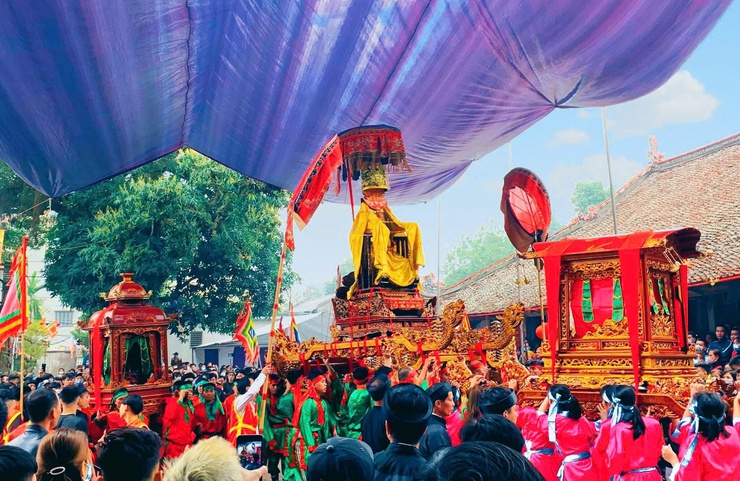 Phường Chương Mỹ tổ chức Đoàn dâng hương tại Lễ hội truyền thống làng Ninh Sơn năm 2026- Ảnh 7.