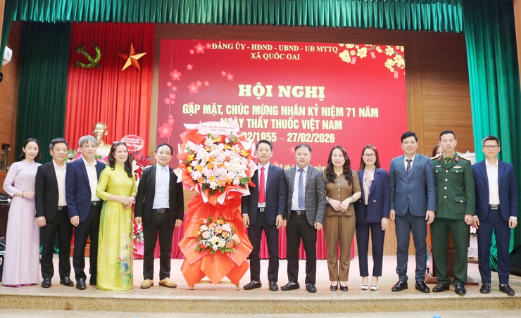 Quốc Oai gặp mặt kỷ niệm 71 năm ngày thầy thuốc việt nam (27/2/1955 – 27/2/2026) Tri ân những “chiến sĩ áo trắng” vì sức khỏe Nhân dân- Ảnh 1.