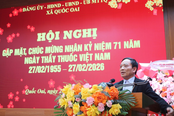 Quốc Oai gặp mặt kỷ niệm 71 năm ngày thầy thuốc việt nam (27/2/1955 – 27/2/2026) Tri ân những “chiến sĩ áo trắng” vì sức khỏe Nhân dân- Ảnh 9.