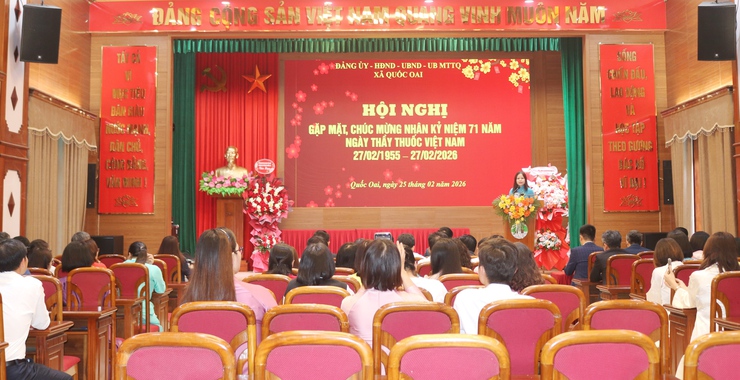 Quốc Oai gặp mặt kỷ niệm 71 năm ngày thầy thuốc việt nam (27/2/1955 – 27/2/2026) Tri ân những “chiến sĩ áo trắng” vì sức khỏe Nhân dân- Ảnh 6.