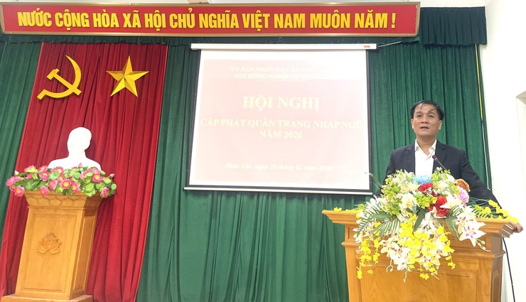Phúc Lộc: Cấp phát quân trang cho công dân nhập ngũ năm 2026- Ảnh 1.
