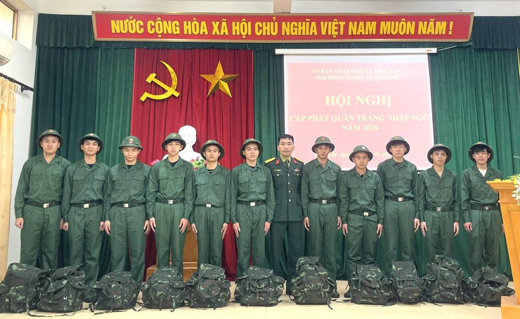 Phúc Lộc: Cấp phát quân trang cho công dân nhập ngũ năm 2026- Ảnh 6.
