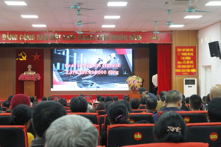 Phường Xuân Phương tổ chức Hội nghị công khai thực hiện công tác GPMB Dự án mở rộng đường 70 - Ảnh 3.