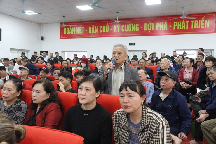 Phường Xuân Phương tổ chức Hội nghị công khai thực hiện công tác GPMB Dự án mở rộng đường 70 - Ảnh 5.