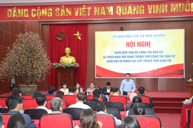 ỦY BAN BẦU CỬ XÃ PHÚ XUYÊN HỌP TRIỂN KHAI CÁC NỘI DUNG TRỌNG TÂM TRONG CÔNG TÁC BẦU CỬ- Ảnh 4.