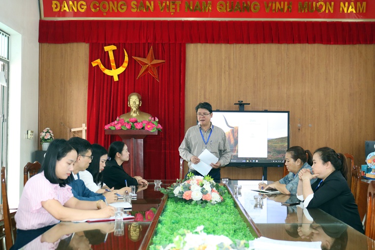 Quảng Bị tiếp tục kiểm tra đột xuất việc chấp hành kỷ luật, kỷ cương hành chính tại một số trường học trên địa bàn xã - Ảnh 1.