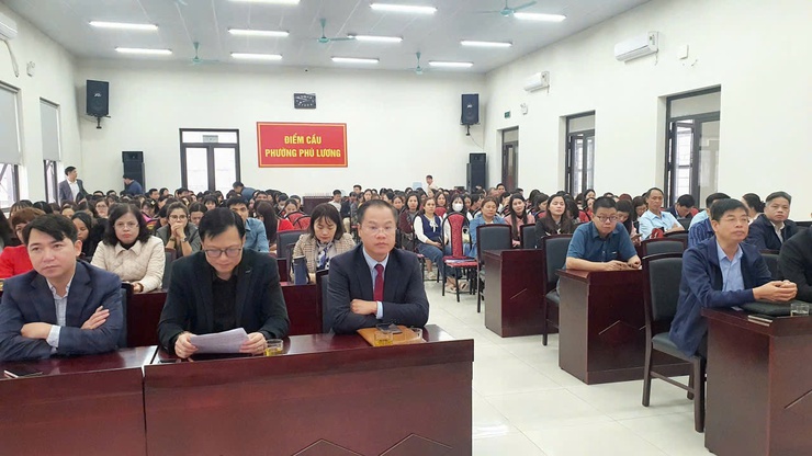 Phường Phú Lương dự hội nghị trực tuyến học tập, quán triệt Nghị quyết số 79-NQ/TW và Nghị quyết số 80-NQ/TW của Bộ chính trị - Ảnh 2.