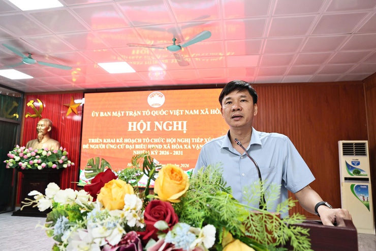 Hòa Xá triển khai kế hoạch tổ chức hội nghị tiếp xúc cử tri phục vụ vận động bầu cử đại biểu HĐND xã nhiệm kỳ 2026–2031- Ảnh 1.