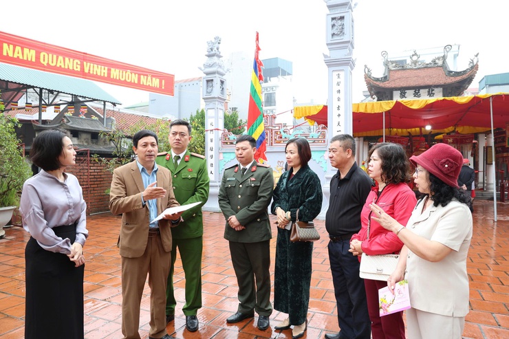 UBND phường Kiến Hưng kiểm tra công tác tổ chức Lễ hội Xuân Bính Ngọ 2026- Ảnh 1.