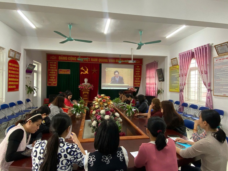  ĐẢNG BỘ XÃ DÂN HOÀ THAM DỰ HỘI NGHỊ TRỰC TUYẾN TOÀN QUỐC QUÁN TRIỆT, TRIỂN KHAI THỰC HIỆN CÁC NGHỊ QUYẾT SỐ 79 VÀ 80 CỦA BỘ CHÍNH TRỊ- Ảnh 4.