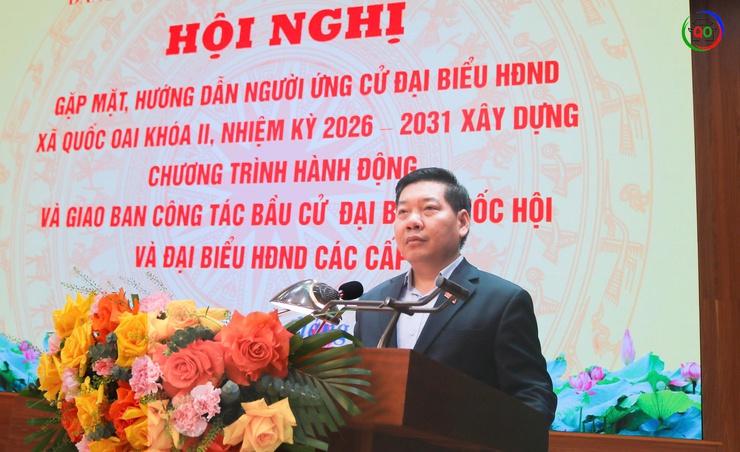 Xã Quốc Oai gặp mặt 46 người ứng cử đại biểu HĐND, thống nhất chương trình hành động hướng tới cuộc bầu cử nhiệm kỳ 2026–2031- Ảnh 3.