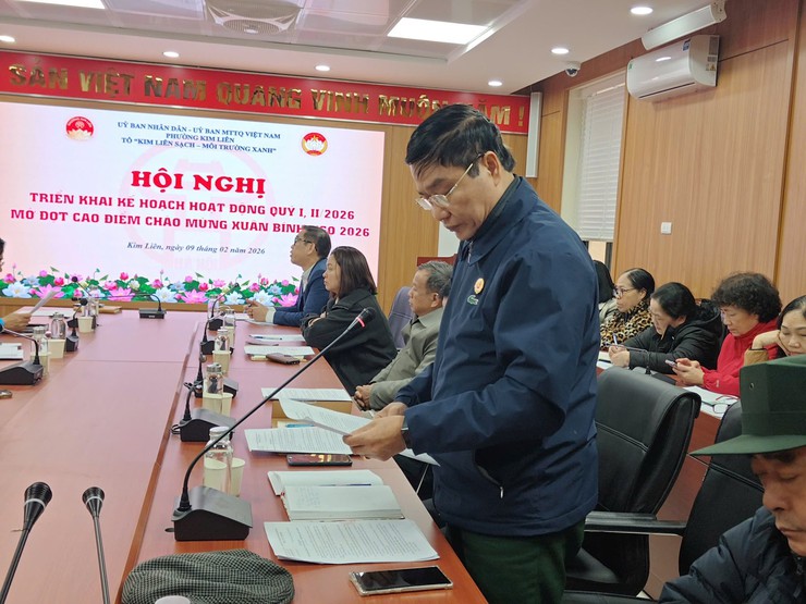 PHƯỜNG KIM LIÊN: CÔNG BỐ QUYẾT ĐỊNH THÀNH LẬP 70 TỔ KIM LIÊN SẠCH - MÔI TRƯỜNG XANH- Ảnh 3.