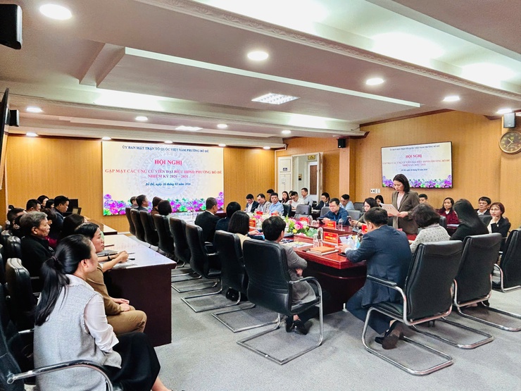 Phường Bồ Đề gặp mặt các ứng cử viên đại biểu HĐND phường Bồ Đề, nhiệm kì 2026- 2031- Ảnh 2.