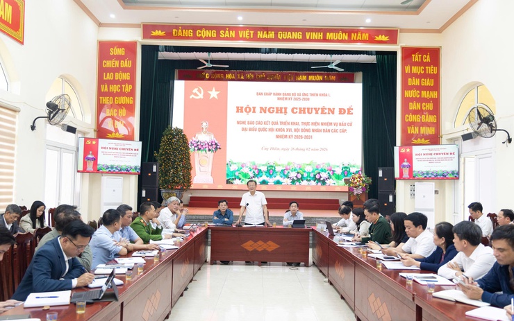 Ban Chấp hành Đảng bộ xã Ứng Thiên họp mở rộng nghe báo cáo công tác đón Tết Nguyên đán Bính Ngọ 2026 và chuẩn bị cao điểm triển khai bầu cử đại biểu Quốc hội khóa XVI và đại biểu HĐND các cấp nhiệm kỳ 2026-2031- Ảnh 3.