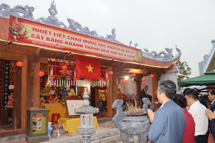 LỄ KHÁNH THÀNH CÔNG TRÌNH TU BỔ, TÔN TẠO ĐỀN THỜ BÀ Ả LANH- Ảnh 3.