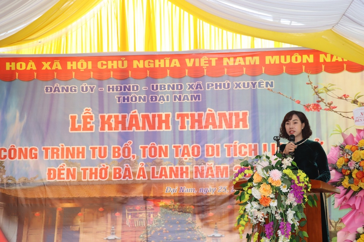 LỄ KHÁNH THÀNH CÔNG TRÌNH TU BỔ, TÔN TẠO ĐỀN THỜ BÀ Ả LANH- Ảnh 11.