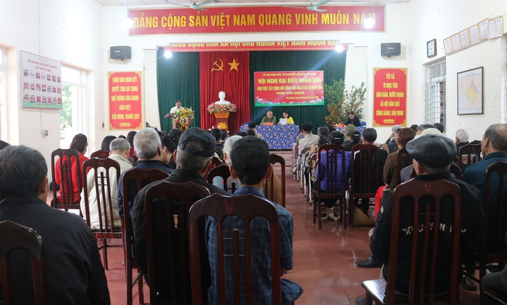 Thôn Văn Giang tổ chức hội nghị đại biểu nhân dân bàn về việc xây dựng đời sống văn hóa ở cơ sở năm 2026.- Ảnh 5.