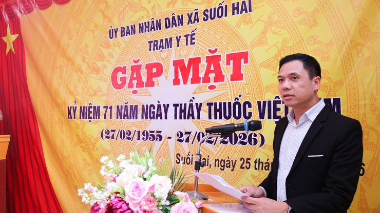Trạm Y tế xã Suối Hai long trọng tổ chức gặp mặt kỷ niệm 71 năm Ngày Thầy thuốc Việt Nam (27/2/1955 – 27/2/2026)- Ảnh 3.