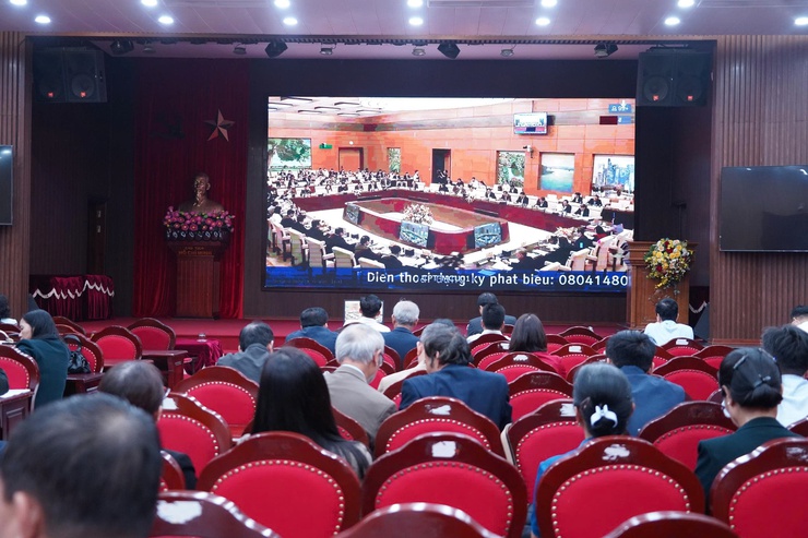 Hội nghị trực tuyến toàn quốc triển khai công tác bầu cử đại biểu Quốc hội và HĐND các cấp- Ảnh 4.