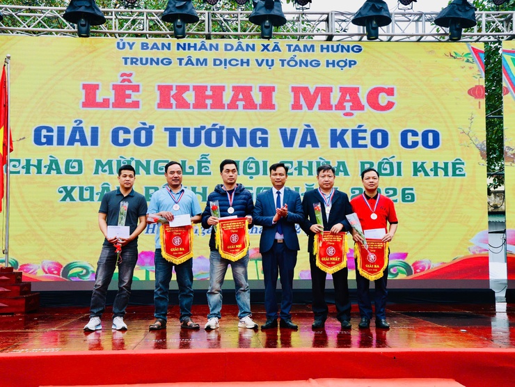 Sôi nổi Giải Cờ tướng và Kéo co chào mừng Lễ hội Chùa Bối Khê Xuân Bính Ngọ 2026- Ảnh 9.