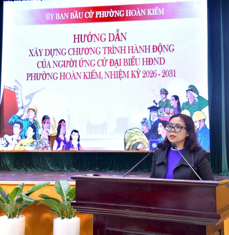 Hội nghị công bố và gặp mặt người ứng cử Đại biểu HĐND phường Hoàn Kiếm, nhiệm kỳ 2026 - 2031- Ảnh 8.