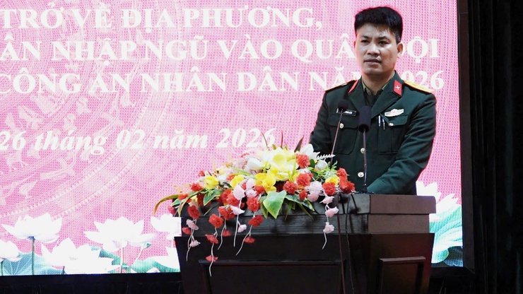 XÃ DÂN HÒA TỔ CHỨC GẶP MẶT QUÂN NHÂN XUẤT NGŨ, ĐỘNG VIÊN CÔNG DÂN NHẬP NGŨ NĂM 2026: Vinh dự – Tự hào – Trách nhiệm- Ảnh 5.