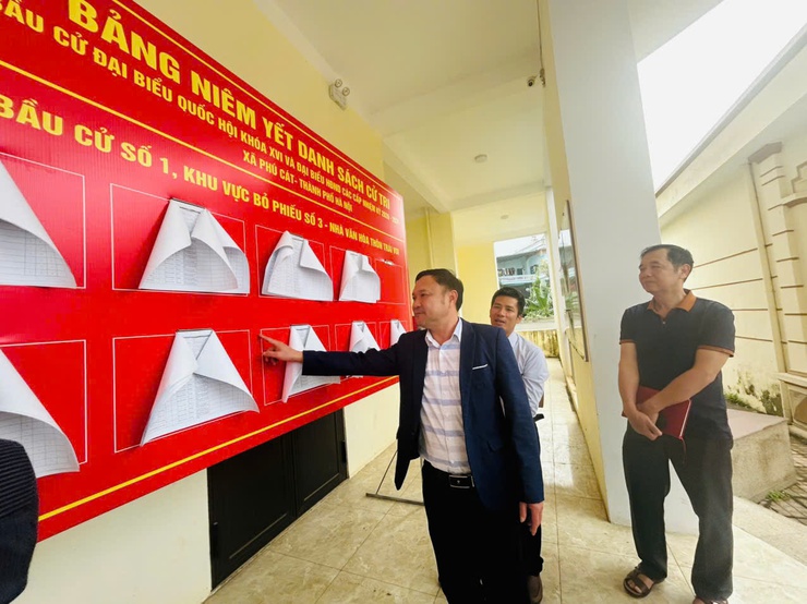 Ban bầu cử đơn vị bầu cử số 01 tổ chức hội nghị Triển khai nhiệm vụ công tác bầu cử.- Ảnh 9.