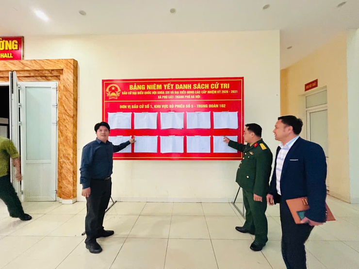Ban bầu cử đơn vị bầu cử số 01 tổ chức hội nghị Triển khai nhiệm vụ công tác bầu cử.- Ảnh 12.