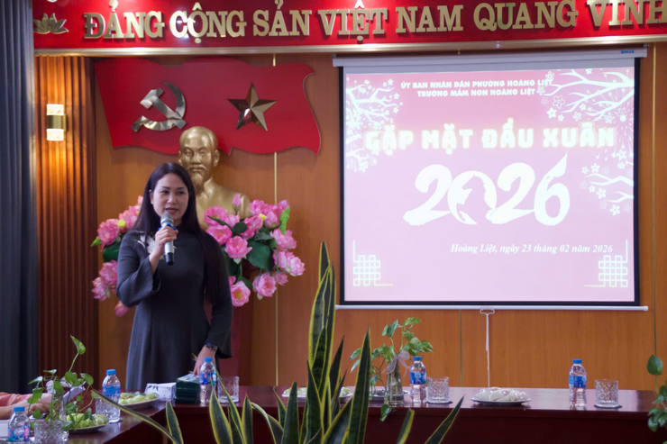 Trường Mầm non Hoàng Liệt tổ chức gặp mặt đầu xuân 2026 ấm áp - đoàn kết - khởi đầu thành công- Ảnh 2.