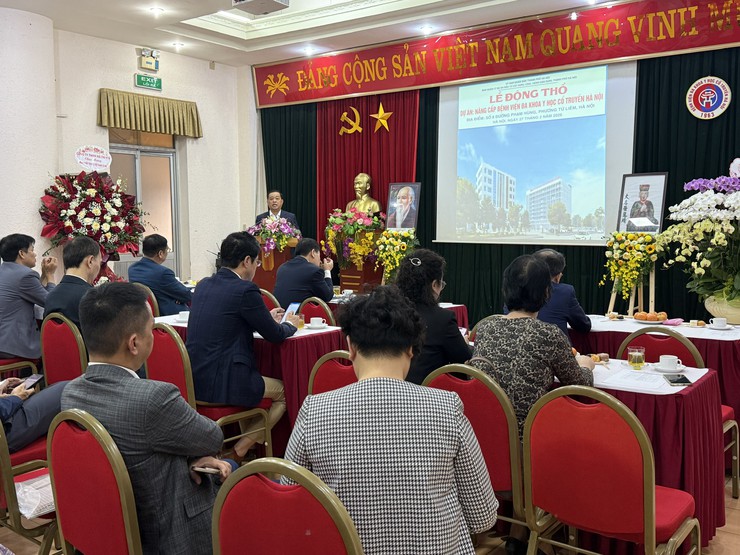 Lễ động thổ dự án nâng cấp Bệnh viện đa khoa Y học cổ truyền Hà Nội- Ảnh 2. Lễ động thổ dự án nâng cấp Bệnh viện đa khoa Y học cổ truyền Hà Nội- Ảnh 2.