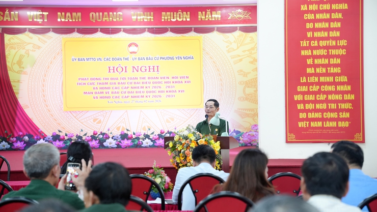 Phường Yên Nghĩa phát động thi đua, nâng cao nhận thức về cuộc bầu cử đại biểu Quốc hội khóa XVI và HĐND các cấp nhiệm kỳ 2026 - 2031- Ảnh 2.