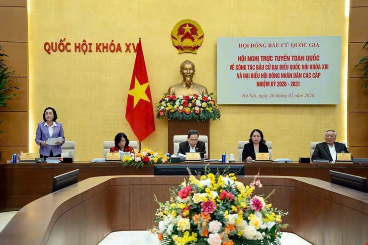 Hội nghị trực tuyến toàn quốc triển khai bầu cử đại biểu Quốc hội và HĐND các cấp- Ảnh 2.