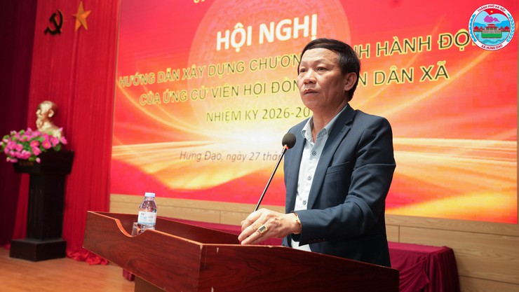 Ủy ban bầu cử xã Hưng Đạo tổ chức hội nghị hướng dẫn xây dựng chương trình hành động cho ứng cử viên HĐND nhiệm kỳ 2026 – 2031- Ảnh 5.