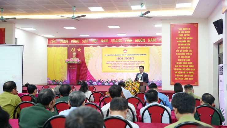 Phường Yên Nghĩa phát động thi đua, nâng cao nhận thức về cuộc bầu cử đại biểu Quốc hội khóa XVI và HĐND các cấp nhiệm kỳ 2026 - 2031- Ảnh 4.