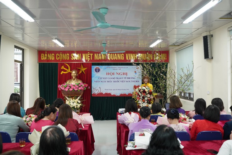 Trạm Y tế phường Thanh Xuân tổ chức Hội nghị gặp mặt cán bộ Trạm Y tế phường nhân Ngày Thầy thuốc Việt Nam 27/2/1955 - 27/2/2026- Ảnh 4.