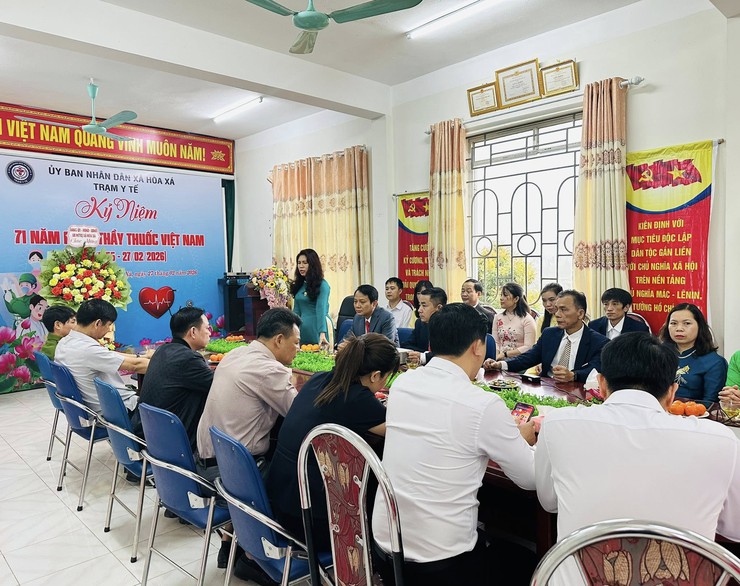 TRẠM Y TẾ XÃ HÒA XÁ TỔ CHỨC LỄ KỶ NIỆM 71 NĂM NGÀY THẦY THUỐC VIỆT NAM (27/02/1955 – 27/02/2026)- Ảnh 4.