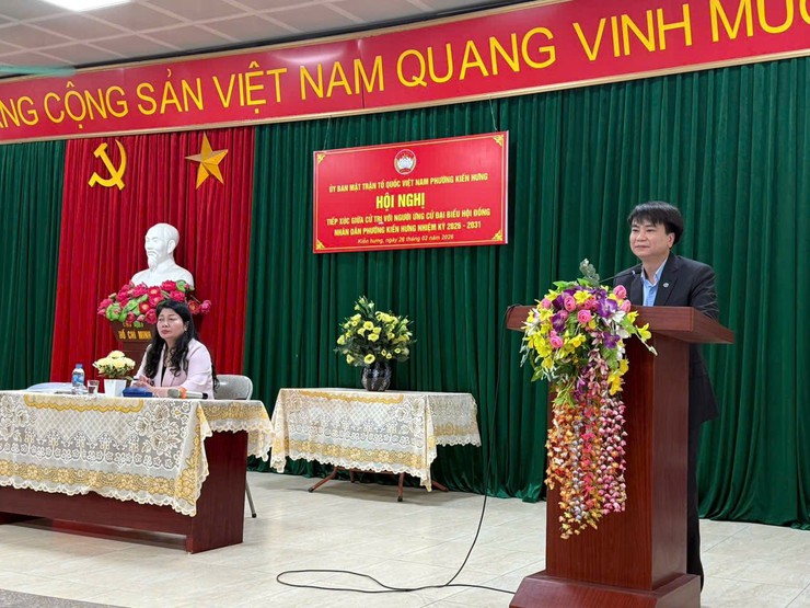 Uỷ ban MTTQ Việt Nam phường Kiến Hưng tổ chức hội nghị tiếp xúc cử tri với người ứng cử đại biểu HĐND phường nhiệm kỳ 2026 – 2031 tại tổ dân phố 3P thuộc đơn vị bầu cử số 1- Ảnh 1.