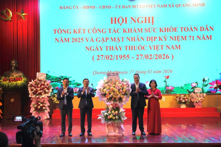 Xã Quang Minh gặp mặt kỷ niệm 71 năm ngày thầy thuốc việt nam (27/2/1955 – 27/2/2026)- Ảnh 1.