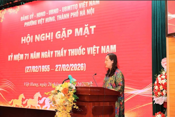 Phường Việt Hưng tổ chức Hội nghị kỷ niệm 71 năm Ngày Thầy thuốc Việt Nam (27/2/1955 – 27/2/2026)- Ảnh 6.