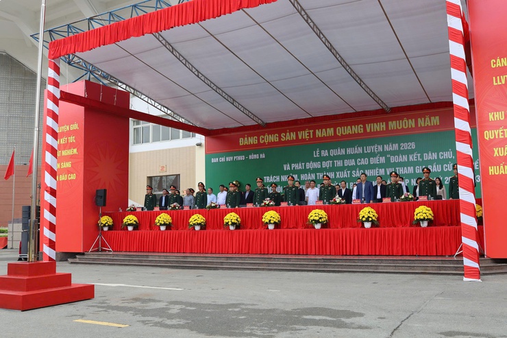 Phường Xuân Đỉnh tham gia Lễ ra quân huấn luyện Thủ đô năm 2026- Ảnh 1.