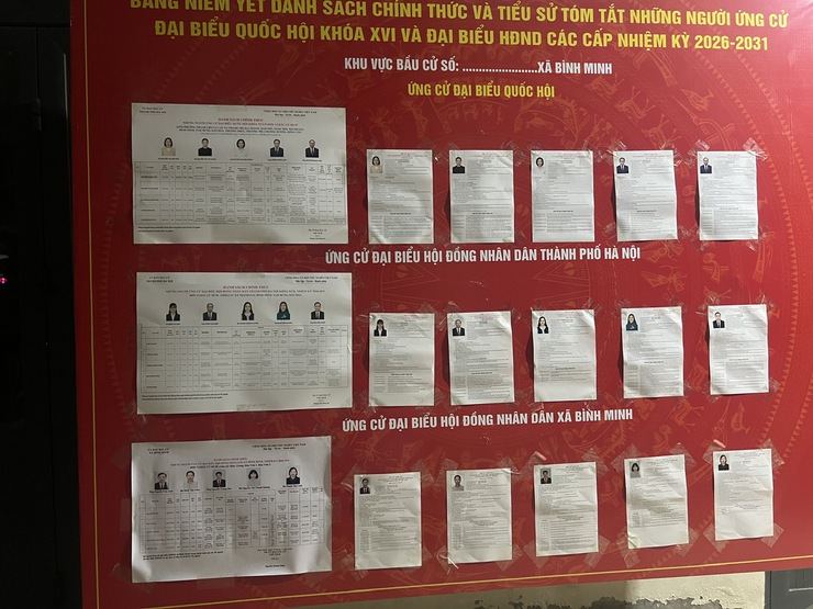 CÔNG TÁC CHUẨN BỊ CHO BẦU CỬ ĐẠI BIỂU QUỐC HỘI KHÓA XVI VÀ ĐẠI BIỂU HĐND CÁC CẤP NHIỆM KỲ 2026 - 2031 TẠI XÃ BÌNH MINH- Ảnh 4.