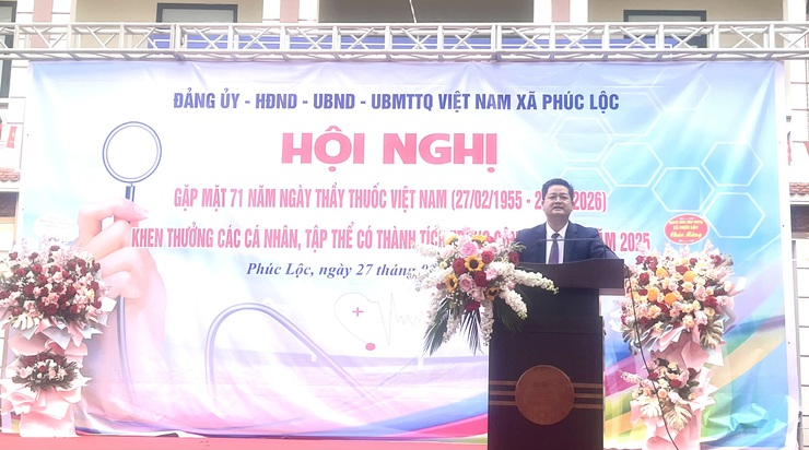 Xã Phúc Lộc gặp mặt cán bộ ngành Y tế nhân kỷ niệm 71 năm Ngày Thầy thuốc Việt Nam (27/02/1955 – 27/02/2026); Khen thưởng cá nhân, tập thể có thành tích trong công tác y tế năm 2025- Ảnh 5.