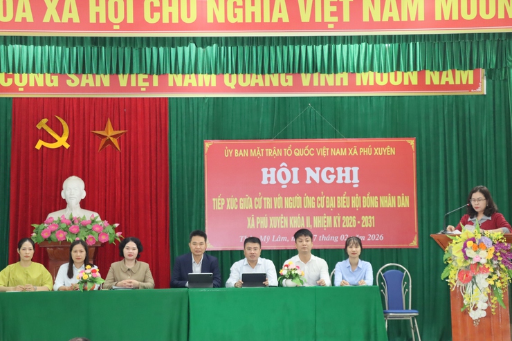 Đơn vị bầu cử số 1 tiếp xúc cử tri tại thôn Mỹ Lâm và thôn Đại Nam- Ảnh 2.