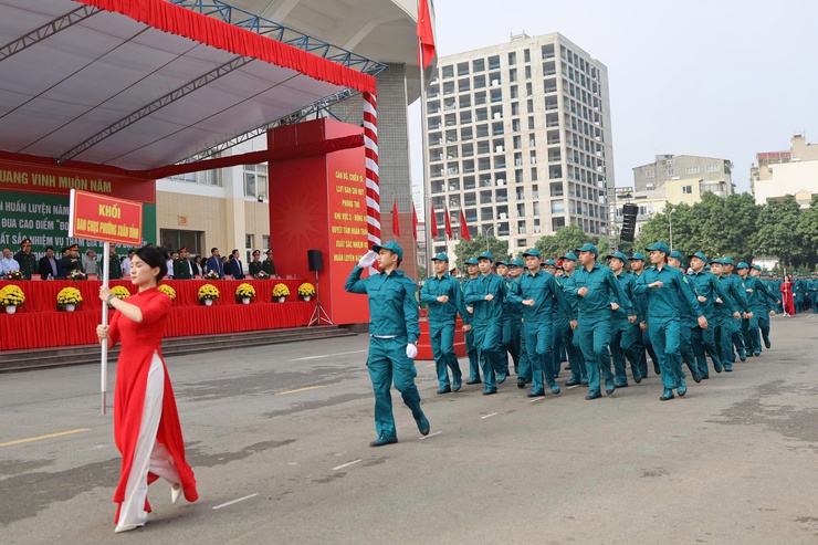 Phường Xuân Đỉnh tham gia Lễ ra quân huấn luyện Thủ đô năm 2026- Ảnh 4.