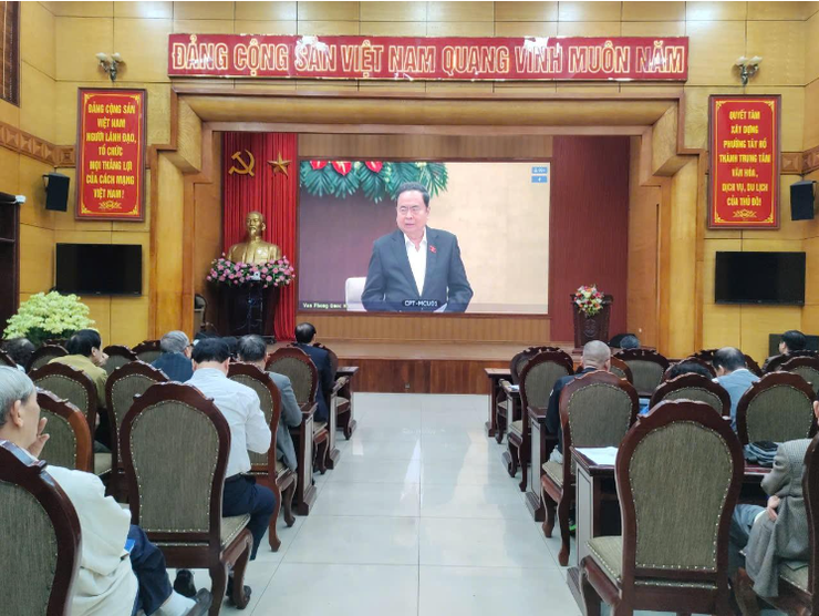 Phường Tây Hồ tiếp sóng Hội nghị trực tuyến toàn quốc triển khai công tác bầu cử đại biểu Quốc hội và HĐND các cấp, nhiệm kỳ 2026 - 2031- Ảnh 1.