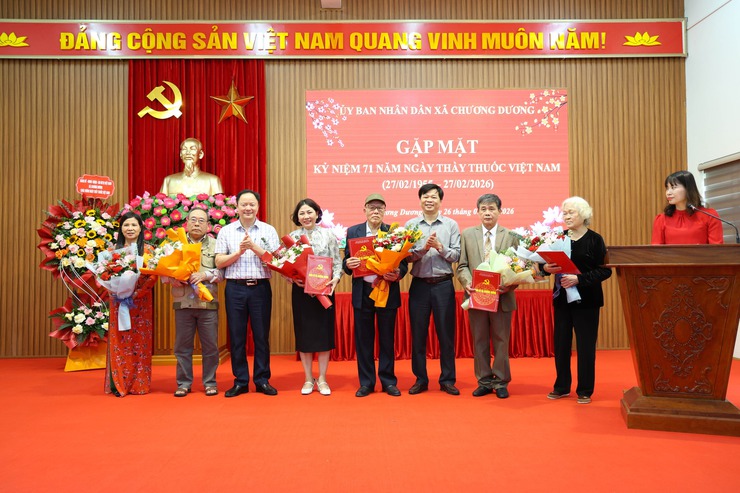 Chương Dương gặp mặt kỷ niệm 71 năm ngày thầy thuốc việt nam (27/2/1955 – 27/2/2026) Tri ân những “chiến sĩ áo trắng” vì sức khỏe Nhân dân- Ảnh 3.