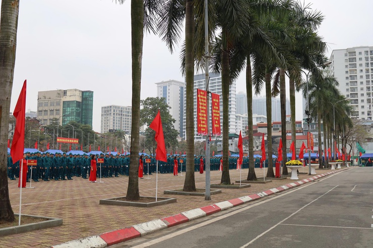 Phường Xuân Đỉnh tham gia Lễ ra quân huấn luyện Thủ đô năm 2026- Ảnh 2.
