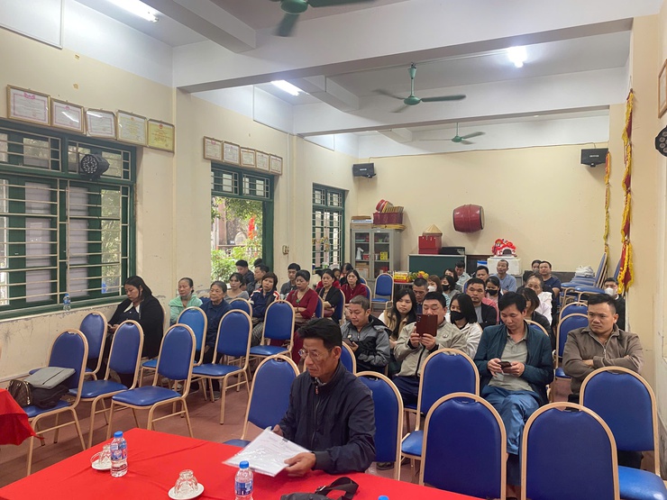 Phường Từ Liêm tổ chức buổi làm việc với 62 hộ dân liên quan dự án Hồ điều hòa Phú Đô- Ảnh 1.