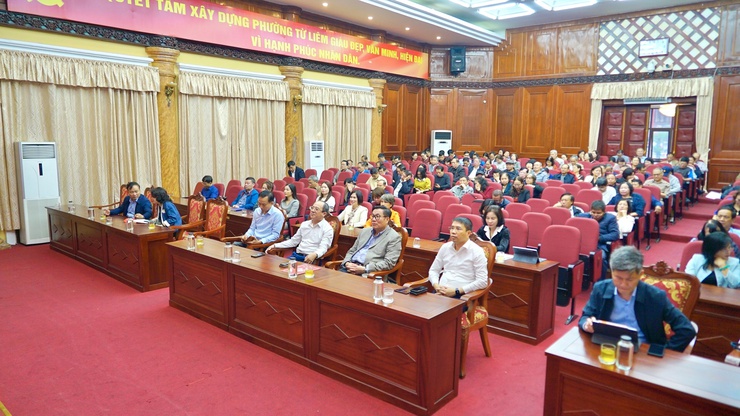 Phường Từ Liêm tham dự trực tuyến hội nghị triển khai công tác bầu cử- Ảnh 1.