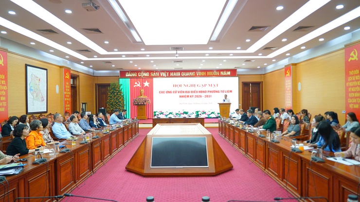 Phường Từ Liêm tổ chức hội nghị gặp mặt người ứng cử đại biểu HĐND phường nhiệm kỳ 2026–2031- Ảnh 1.